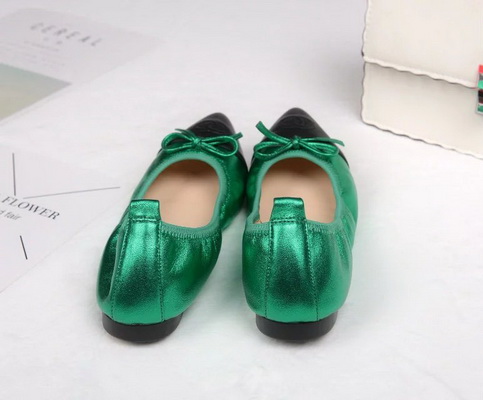 CHANEL Shallow mouth flat shoes Women--050